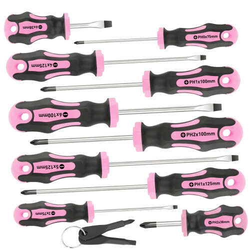 12pc Magnetic Wrenches Professional Set Search- Pink