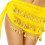Lightweight Chiffon Belly Dance Hip Scarf With-Yellow 1