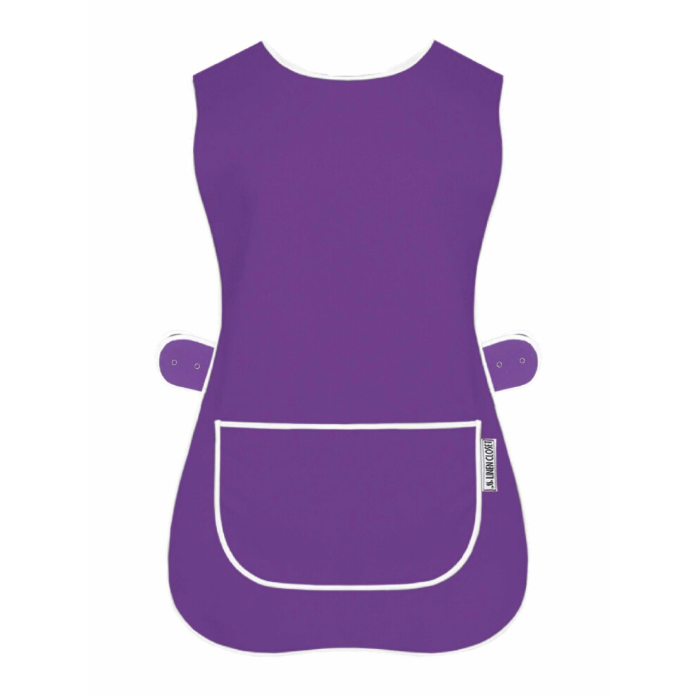 (3Xl, Purple) Ladies Work Tabard Aprons Women Men Catering Cleaning Kitchen 5061001950416