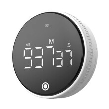 Rotation Quiet Timer Offering Touch Screens Operation &-White