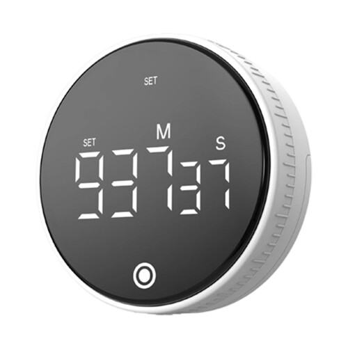 Rotation Quiet Timer Offering Touch Screens Operation &-White