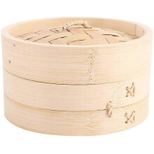 Chinese Dumplings Pastry Bamboo Steamer, Bamboo Basket Cooker Set, Kitchen Tool Cage Cakeware