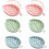 Soap Box Double Drain Soap Holder Leaf Shape Drainage Holder Tray Soap Storage Plate 6 Pcs Soap 1
