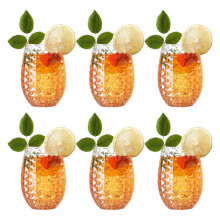PET Ananasformade Vinglas Set med 6