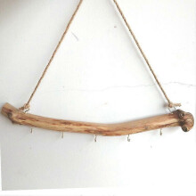 Natural Driftwood Wall Decorations with Hook Each one is different Hanging Real Wood Wall Organizer