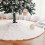 Christmas Gold 120cm Snow Sequin Tree Skirt 1