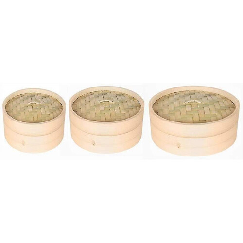 Chinese Dumplings Pastry Bamboo Steamer, Bamboo Basket Cooker Set, Kitchen Tool Cage Cakeware 1
