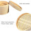 Chinese Dumplings Pastry Bamboo Steamer, Bamboo Basket Cooker Set, Kitchen Tool Cage Cakeware 3