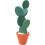 Cactus Coaster,Coasters Cactus Set,DIY Round Cup Coasters with Flowerpot Holder Creative DIY Cacti 1