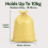 ECO440Y 200 Yellow Refuse Recycled Yellow Bin Bags 5