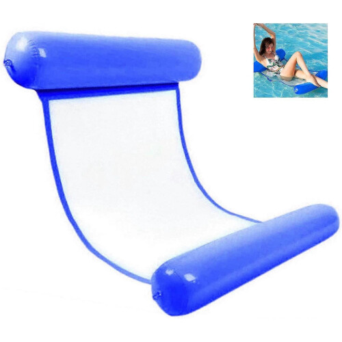 Inflatable Water Hammock, Water Hammock Floating Bed, Pool Lounger Float Hammock, Foldable Swimming