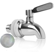 Beverage Dispenser Replacement Faucet Stainless Steel Faucet for Wine and Beer or Beverage Keg Wear