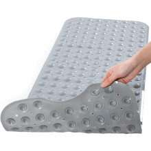 Bathtub Mats for Shower Tub Extra Long Non-Slip Bath Mat, 39 x 16 Inch Shower Mat with Drain Holes