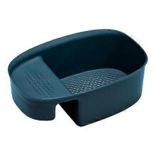 Sink Colander drain basket, multifunctional saddle sink food waste filter blue food filter