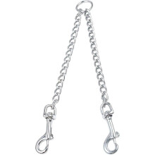 Double Dog Leash, Metal Dual Dog Leash Coupler, Chew Proof 360 Swivel Twining