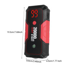 DN13 Auto Starthilfe Powerbank, 600 A Spitzenstrom, 20000 mAh, multifunktional, tragbar, 12 V, inklusive wiederverschließbarer Tasche