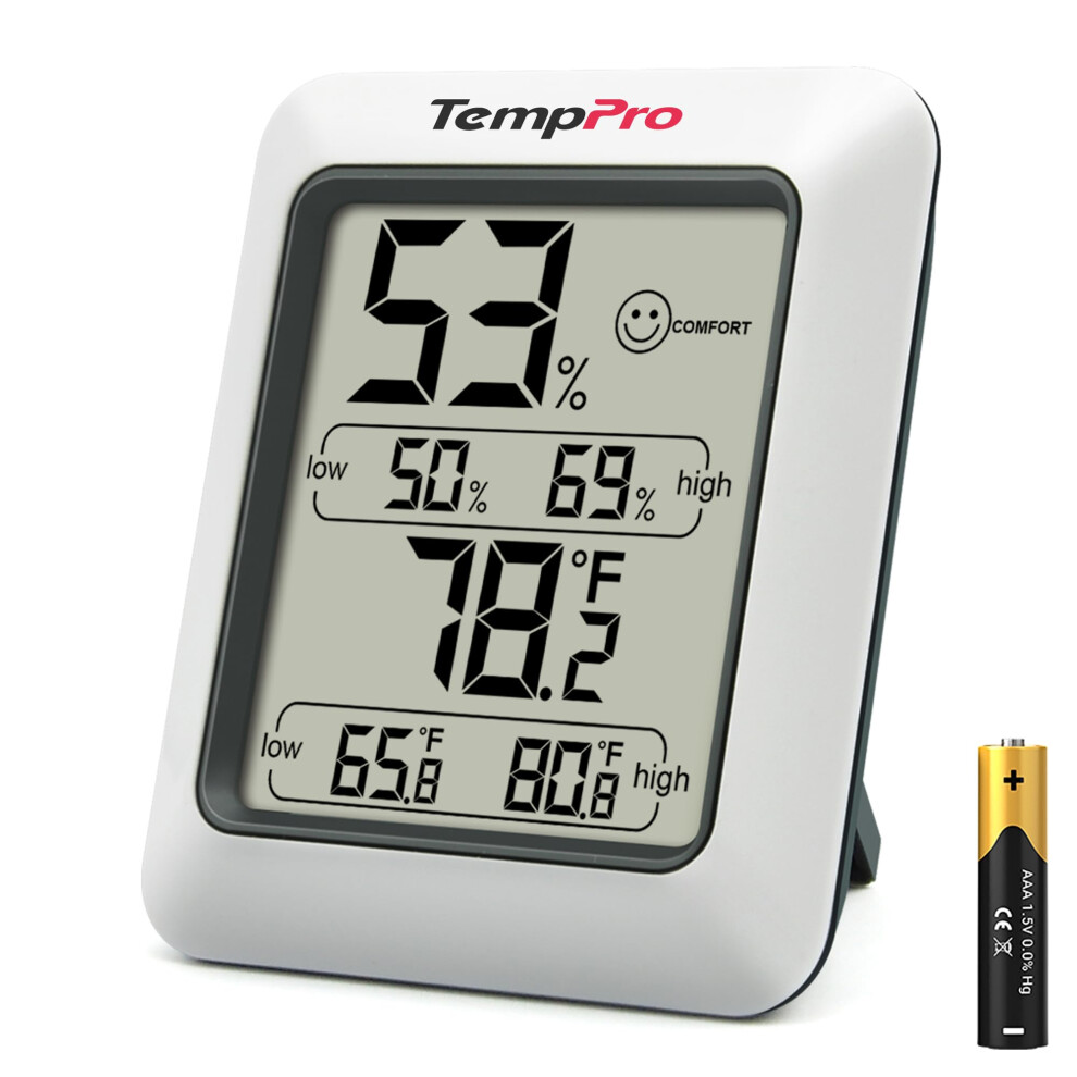 Temppro Thermopro Tp50 Digital Thermo-Hygrometer Indoor Room Thermometer With
