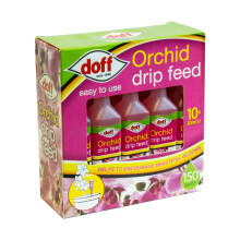 Doff Orchid Drip Feed – 10x30ml Bottles Fast-Acting Plant Food for Healthy Growt