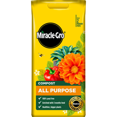 Miracle-Gro Miracle-Gro Peat-Free Premium All Purpose Compost 10L | Multi-Purpose Garden Soi