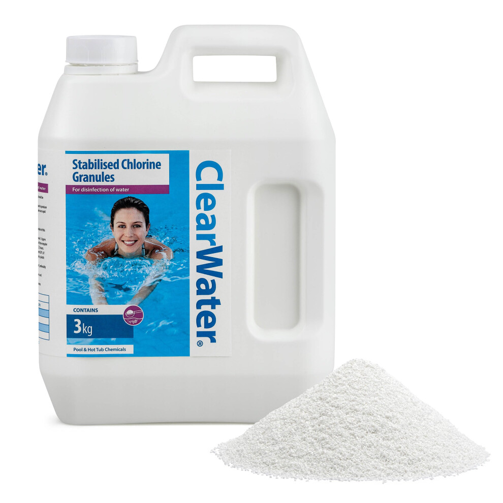 Clearwater Chlorine Granules For Hot Tub Spa And Swimming Pool Water