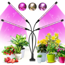 wolezek Grow Lights for Indoor Plants, 80 LEDs 4 Heads Full Spectrum