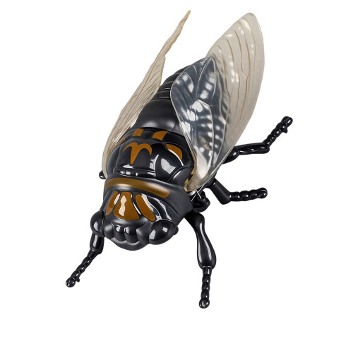Jouet d'insecte de simulation en plastique durable, jouet à-brun