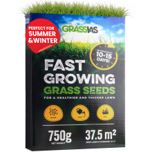 Grassias Fast Growing Grass Seed – 750g Premium Quality Lawn Seed for Overseedin