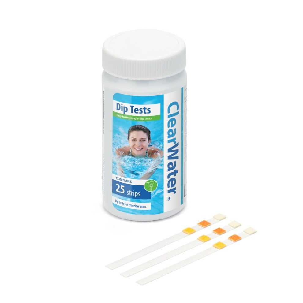 Clearwater Hot Tub, Pool And Spa Test Strips X 25-3 In 1 - Measures