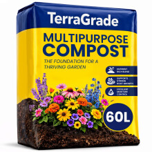 TerraGrade Multipurpose Compost 60L | Premium Potting & Garden Soil