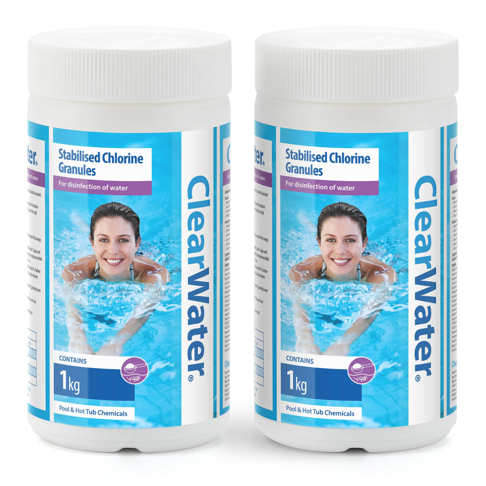 Clearwater Chlorine Granules For Hot Tub Spa And Swimming Pool Water Treatment F