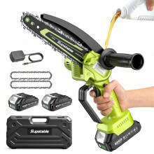 Supstable Mini Chainsaw 6 Inch, Cordless Electric Chainsaw with