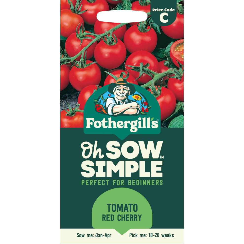 Mr Fothergill's Fothergill's Oh Sow Simple, Tomato Red Cherry Vegetable Seeds, Sow: Jan–Apr