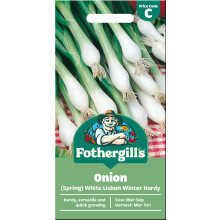 Mr Fothergill’s Spring Onion White Lisbon, 650 Seeds, Mar-Sep