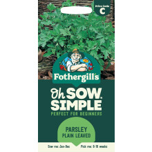 Fothergill's Oh Sow Simple, Parsley Plain Leaved Vegetable Seeds, Sow: Jan–Dec,