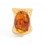 Exaggerated Geometric Adjustable Ring Featuring Gradient-amber 1