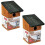 Kingfisher 2 X Wooden Nesting Box Bird House Nesting Box Small Birds Bluetit Robin Sparrow 1