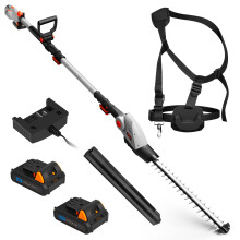VonHaus Pole Hedge Trimmer Cordless – Long Reach Telescopic