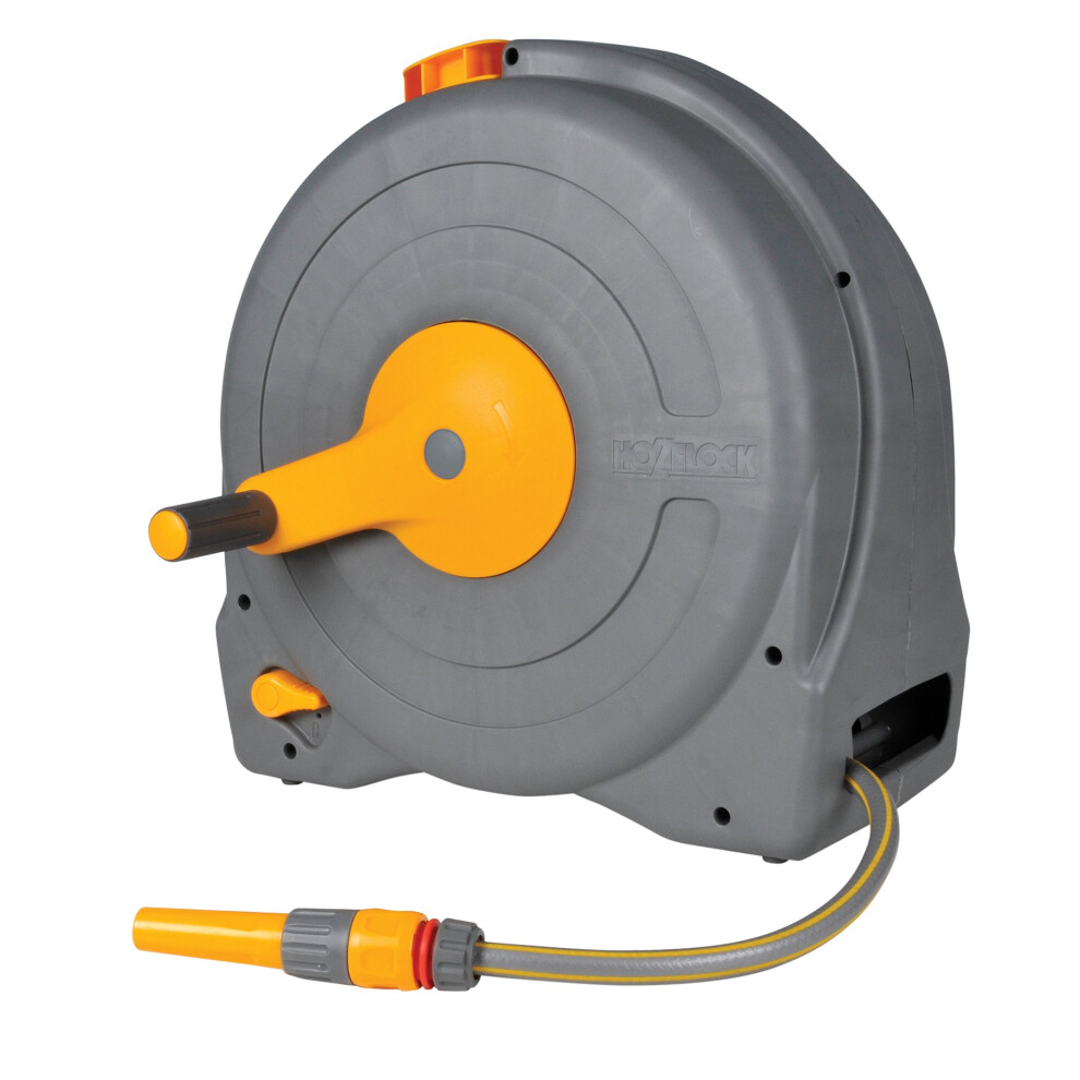Hozelock Pro | Freestanding Fast Reel | Inc: 30M Garden Hosepipe,