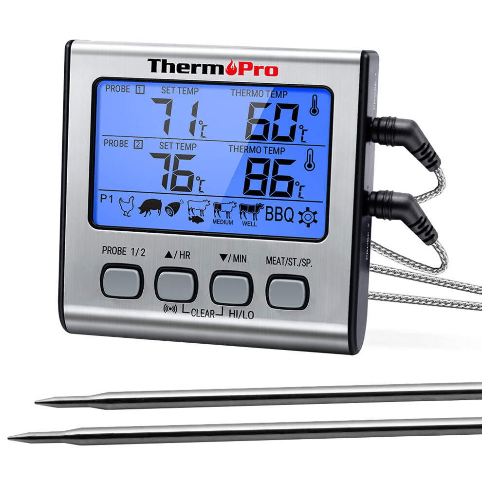 Thermopro Tp17 Digital Meat Thermometer Cooking Grill Bbq Thermometer