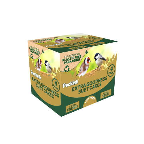 Peckish Peckish Extra Goodness Suet Cake 4 Pack Box,