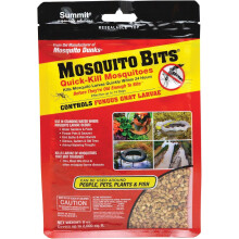 Summit Mosquito Bits 8oz – Mosquito Control for Standing Water, Ponds, Bird Baths & Garden Water Features – Natural Larvae Treatment Safe for Pets