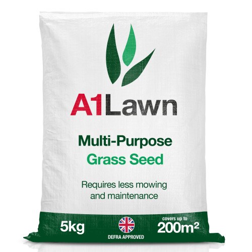 A1 Lawn Multi Purpose Grass Seed, Fast Growing, Pet & Child Friendly