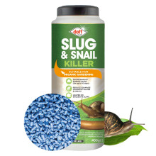 Doff Slug & Snail Killer | 400g Garden Slug Pellets | Ferric Phosphate Formula for Effective Slug and Snail Control | Long-Lasting Protection in Damp