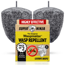 Waspinator Wasp Nest Decoy - 2 Pack, Fake Wasp Nest for Outdoor Hanging, Yellow Jackets & Bee Repellent, Waterproof & Tear-Resistant Deterrent for Ou