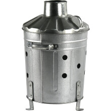 15L Mini Galvanised Incinerator Fire Bin for Rubbish Wood Garden Waste