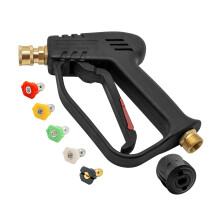 Fai Top 4000PSI High Pressure Washer Gun with 5 Water Nozzle Tip, Cleaner Gun Car Wash Water Gun for Car Cleaning (M22 14MM Hose C