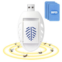 AOOWU USB Mosquito Repellent Plug In Mosquito Killer, Indoor Insect Repellent with 30 Mosquito Repellent Tablets, Mosquito Killer, Summer Sleep Insec