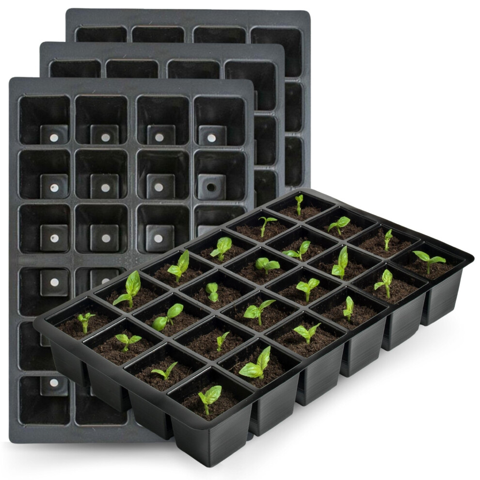 Akh Seedling Trays | Pack Of 4 | Plant Propagation & Plant Germination Trays | Seed Starter Nursery Plastic Seedling Trays For Ve