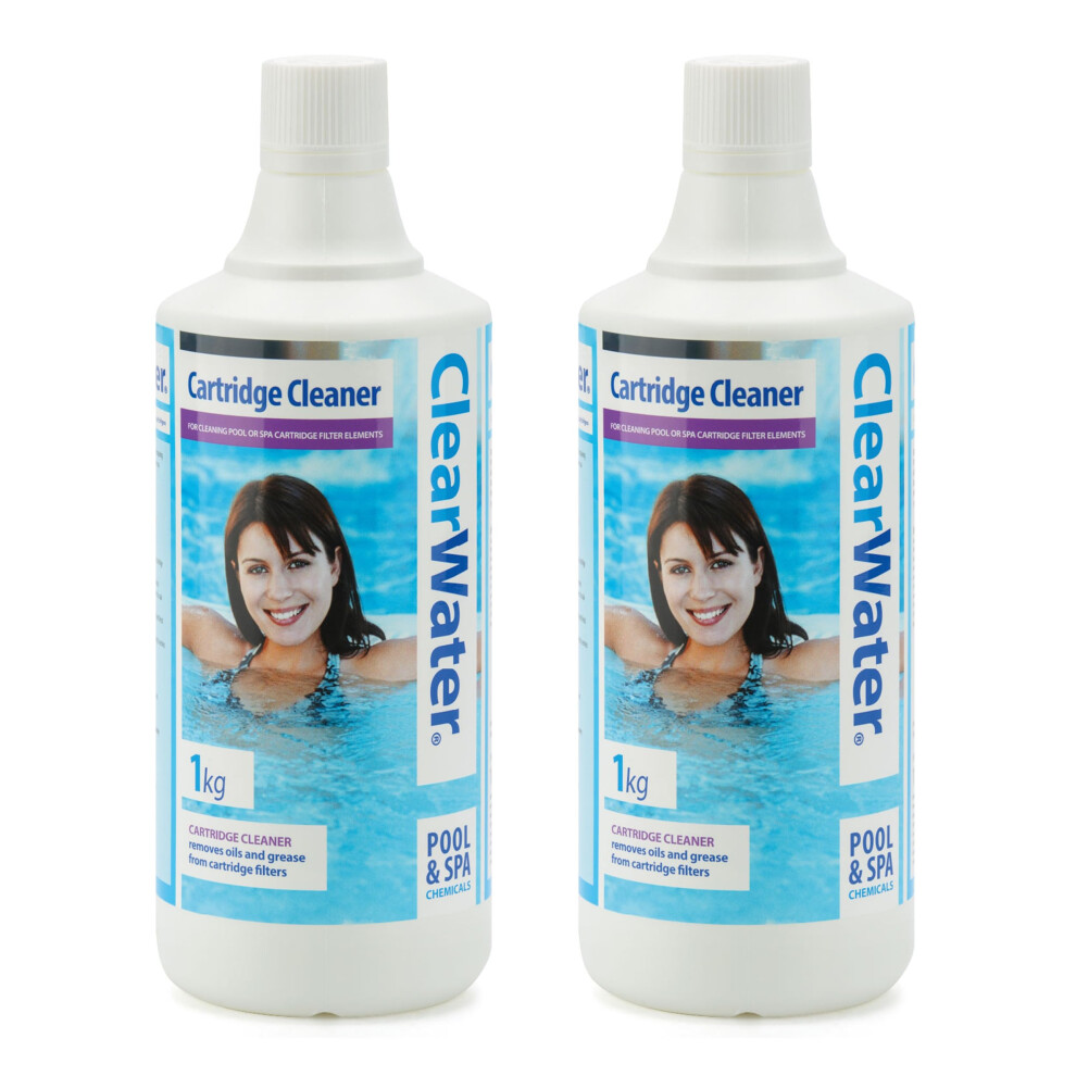 Clearwater Filter Cartridge Cleaner Solution For Hot Tub, Spa & Swimming Pool Ma