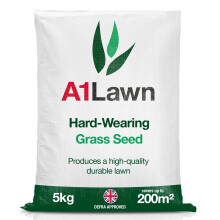 A1 Lawn Hard Wearing Grass Seed, Fast Growing, Pet & Child Friendly